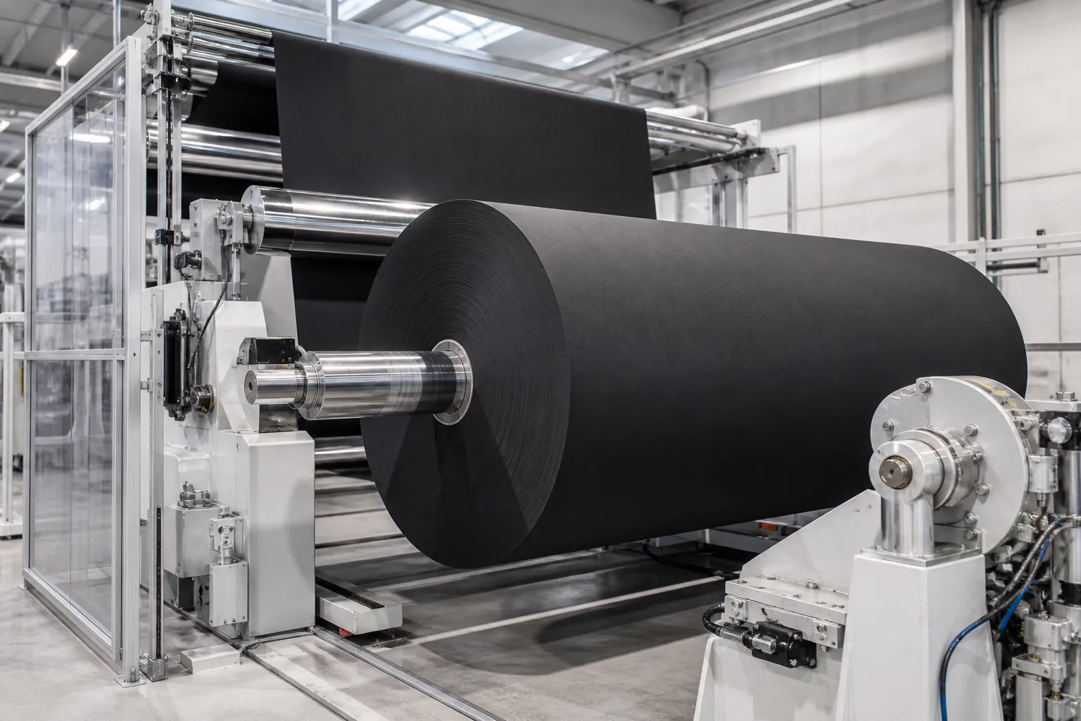 Black toilet tissue parent roll for bulk supply