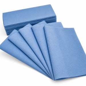 Blue Paper Hand Towels for Foodservice and Industrial Hygiene