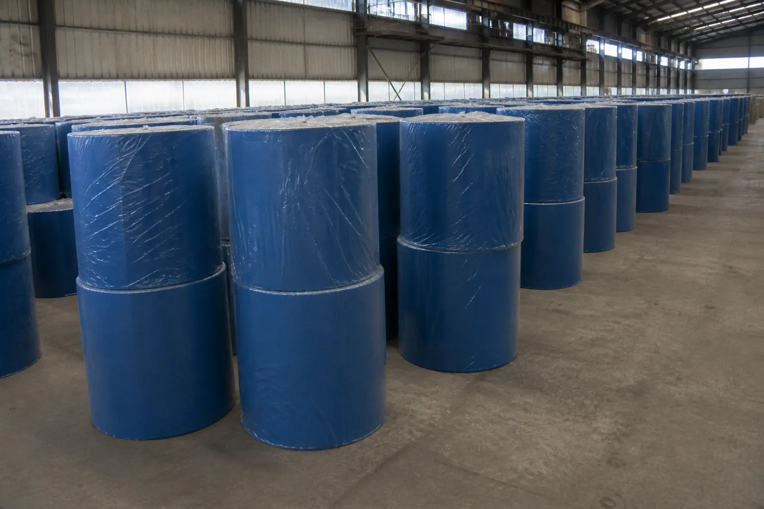 Blue hand towel parent roll for bulk supply