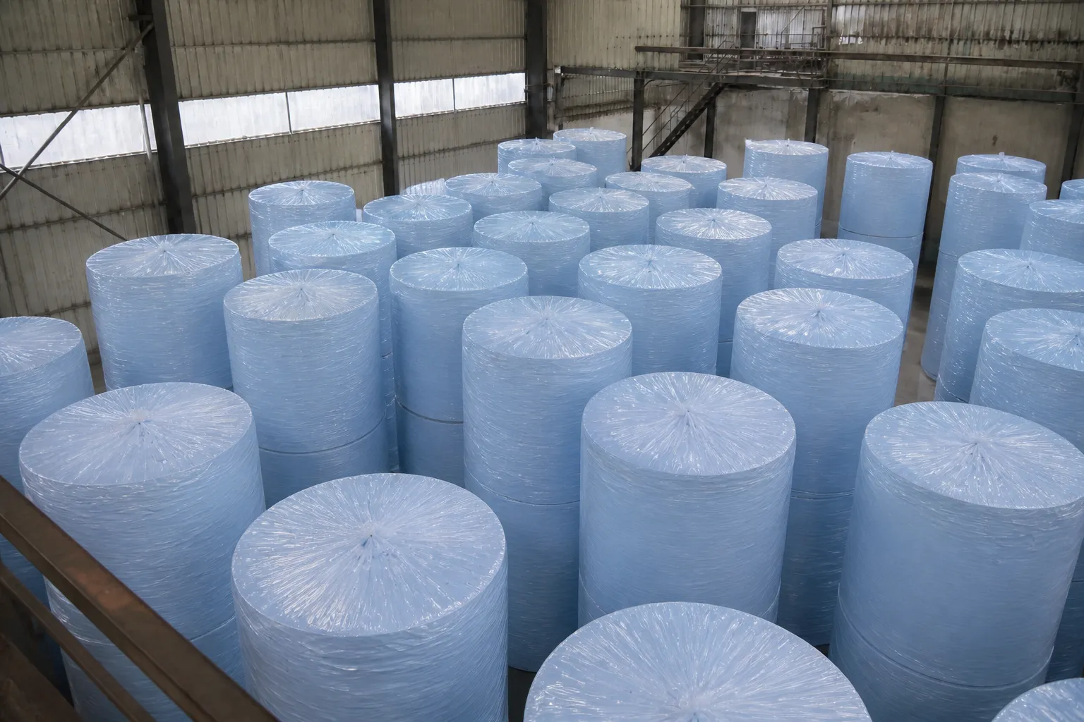 Blue kitchen paper parent roll for bulk supply