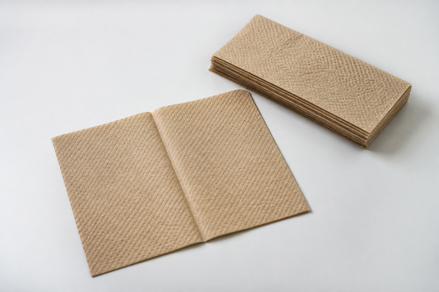 Eco-friendly natural brown paper hand towel