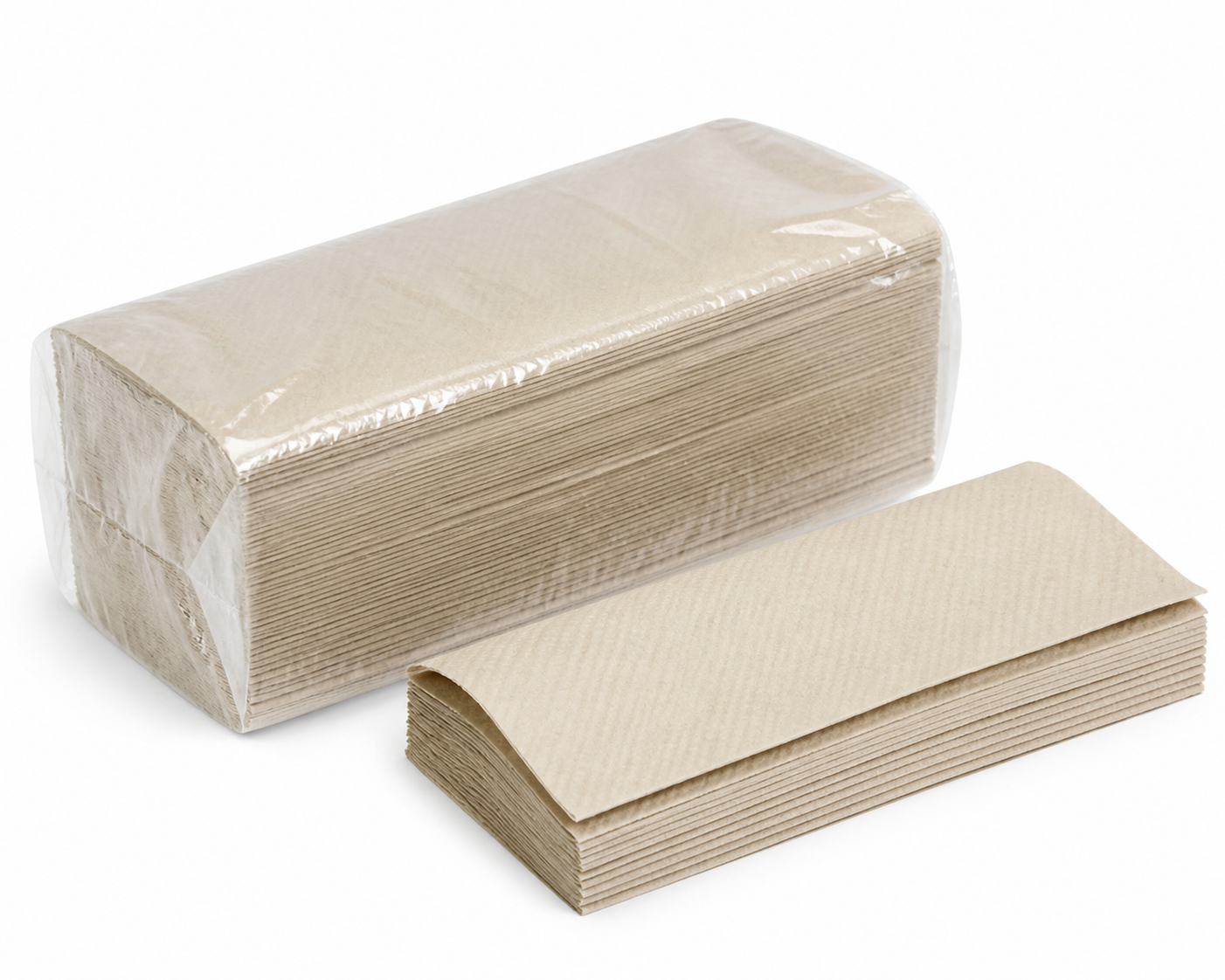 Eco-friendly natural brown paper hand towel