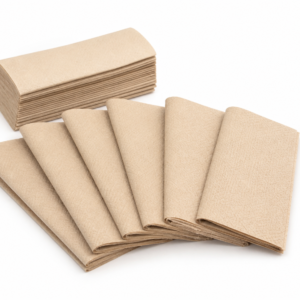 Natural Brown Paper Hand Towels for Sustainable Hygiene Solutions