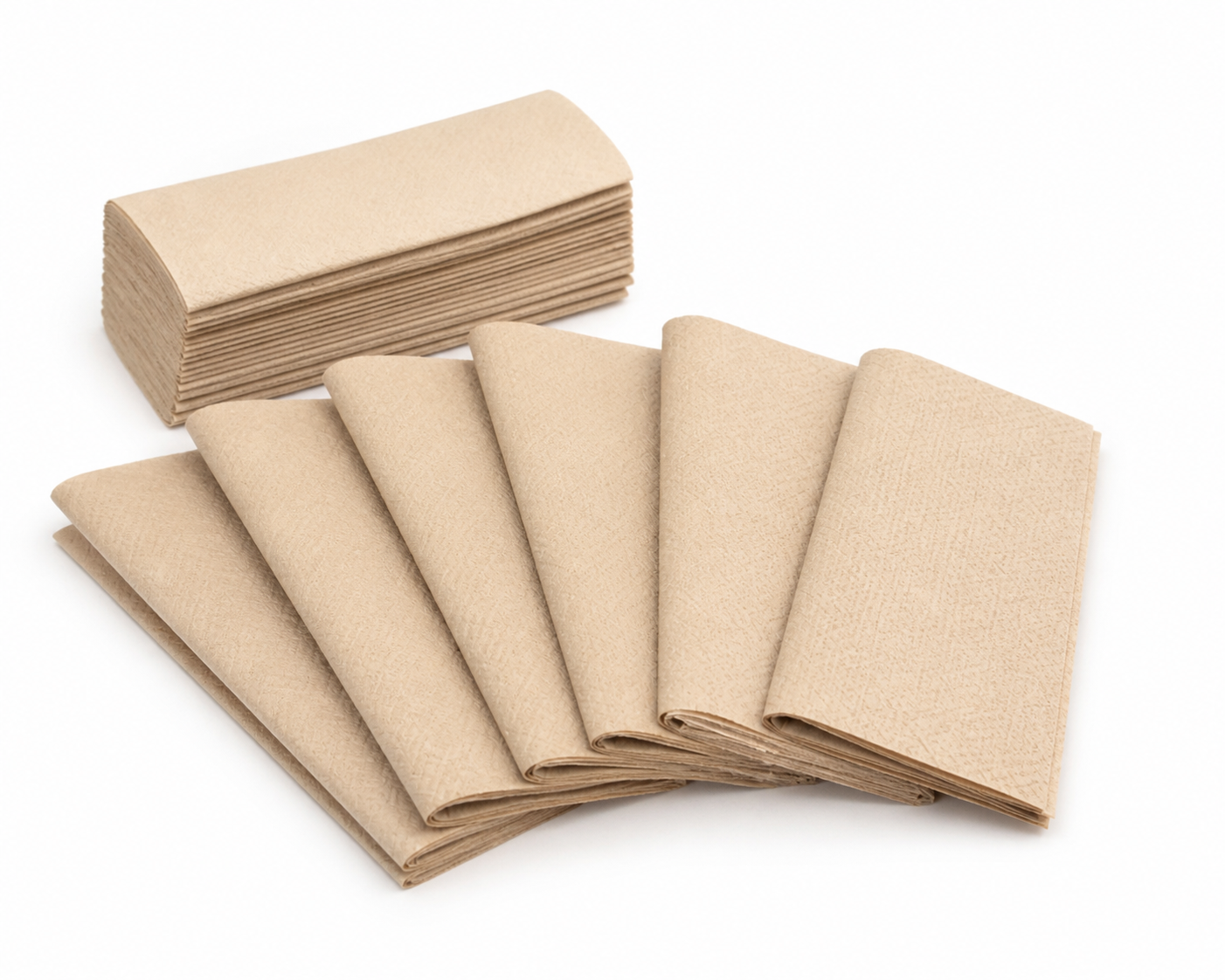 Natural Brown Paper Hand Towels for Sustainable Hygiene Solutions