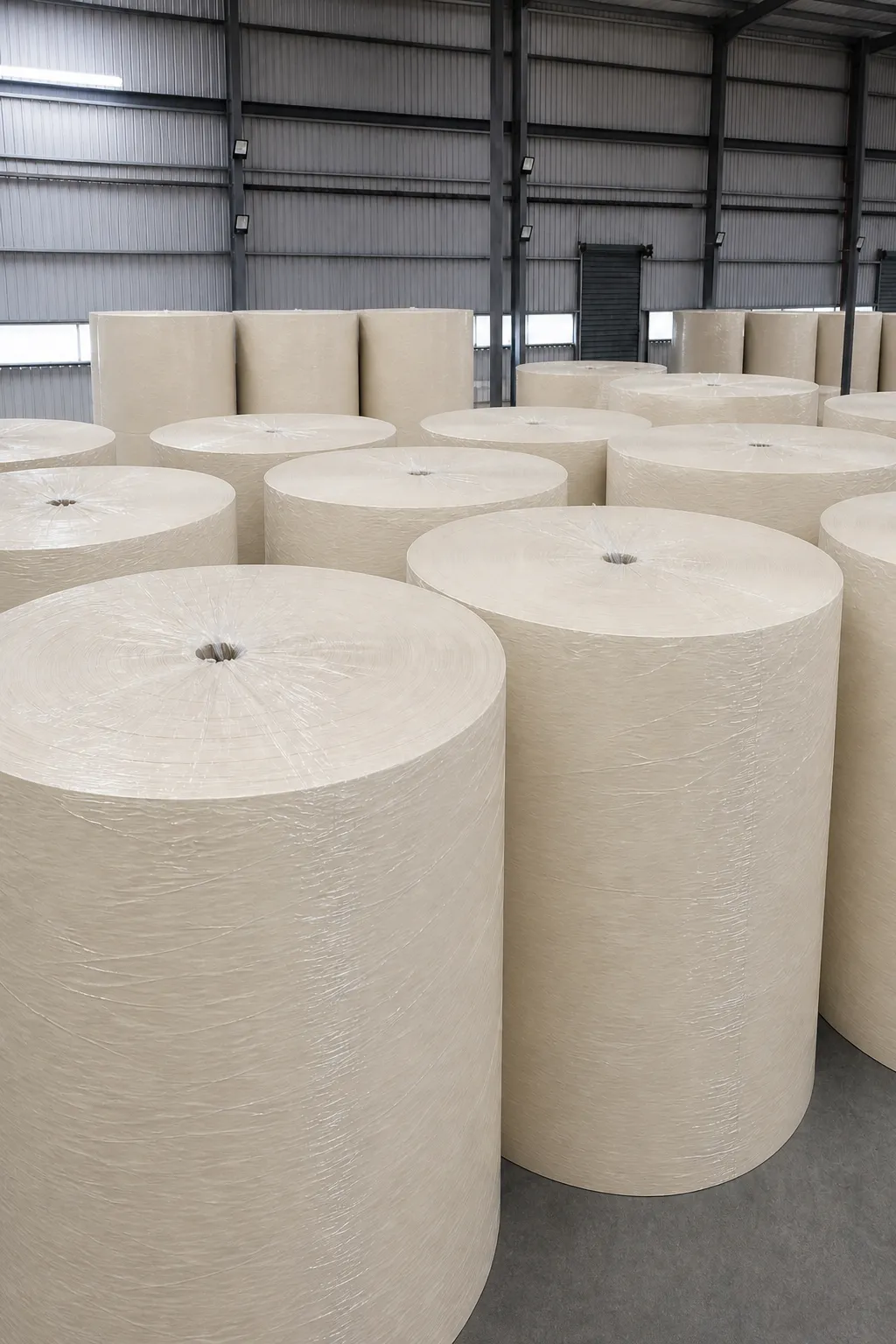 Natural bamboo napkin jumbo roll bulk supply