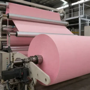 Pink toilet tissue jumbo roll