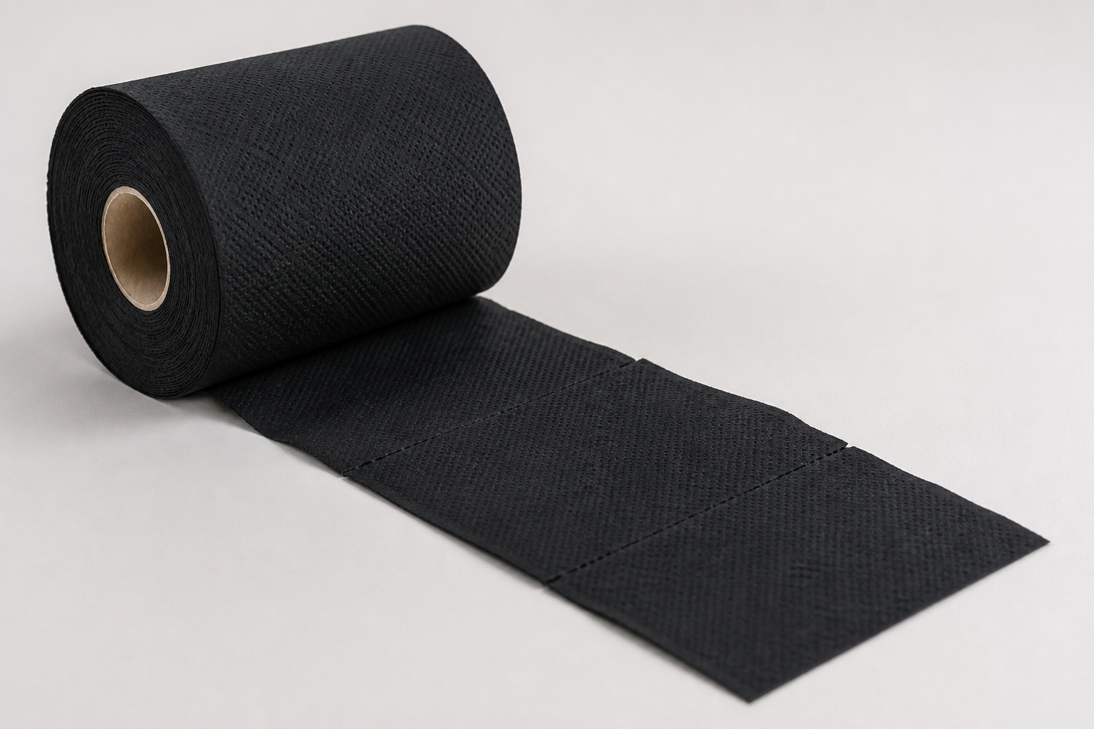 Premium black colored toilet tissue roll