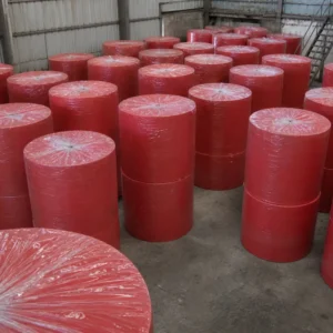 Red napkin tissue jumbo roll