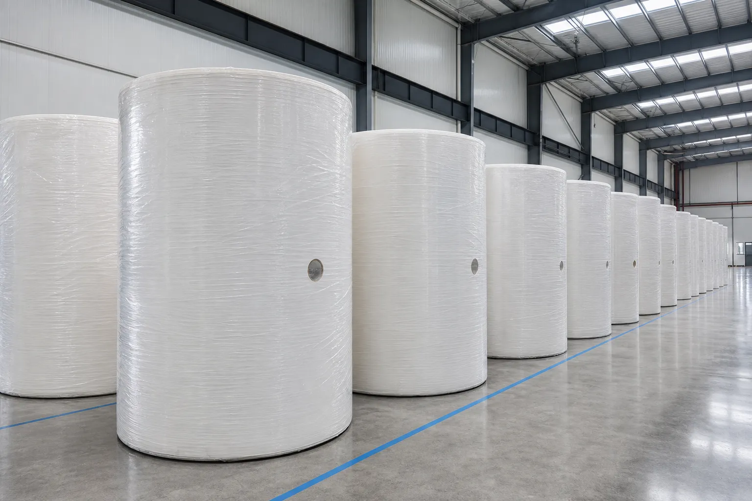 White hand towel jumbo roll
