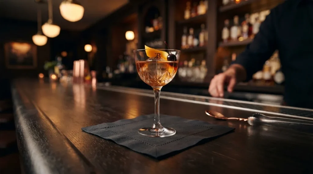 black cocktail napkins for bars and restaurants