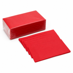 Red Dinner Napkins for Hospitality and Foodservice
