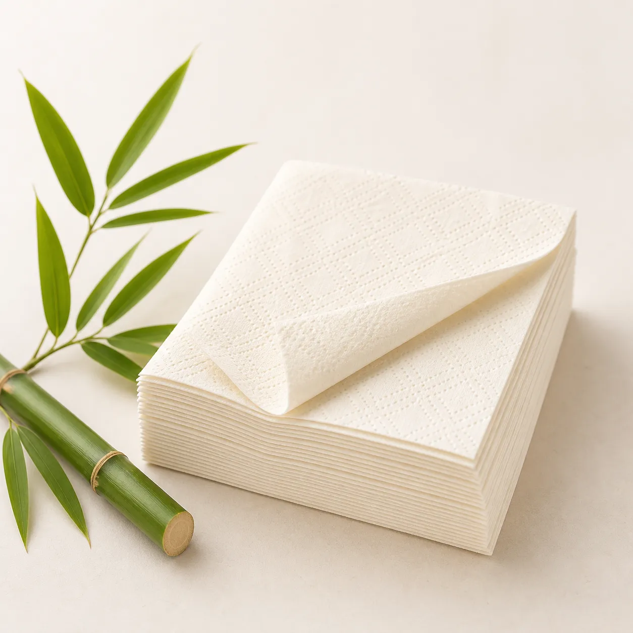 Natural Bamboo Paper Napkins