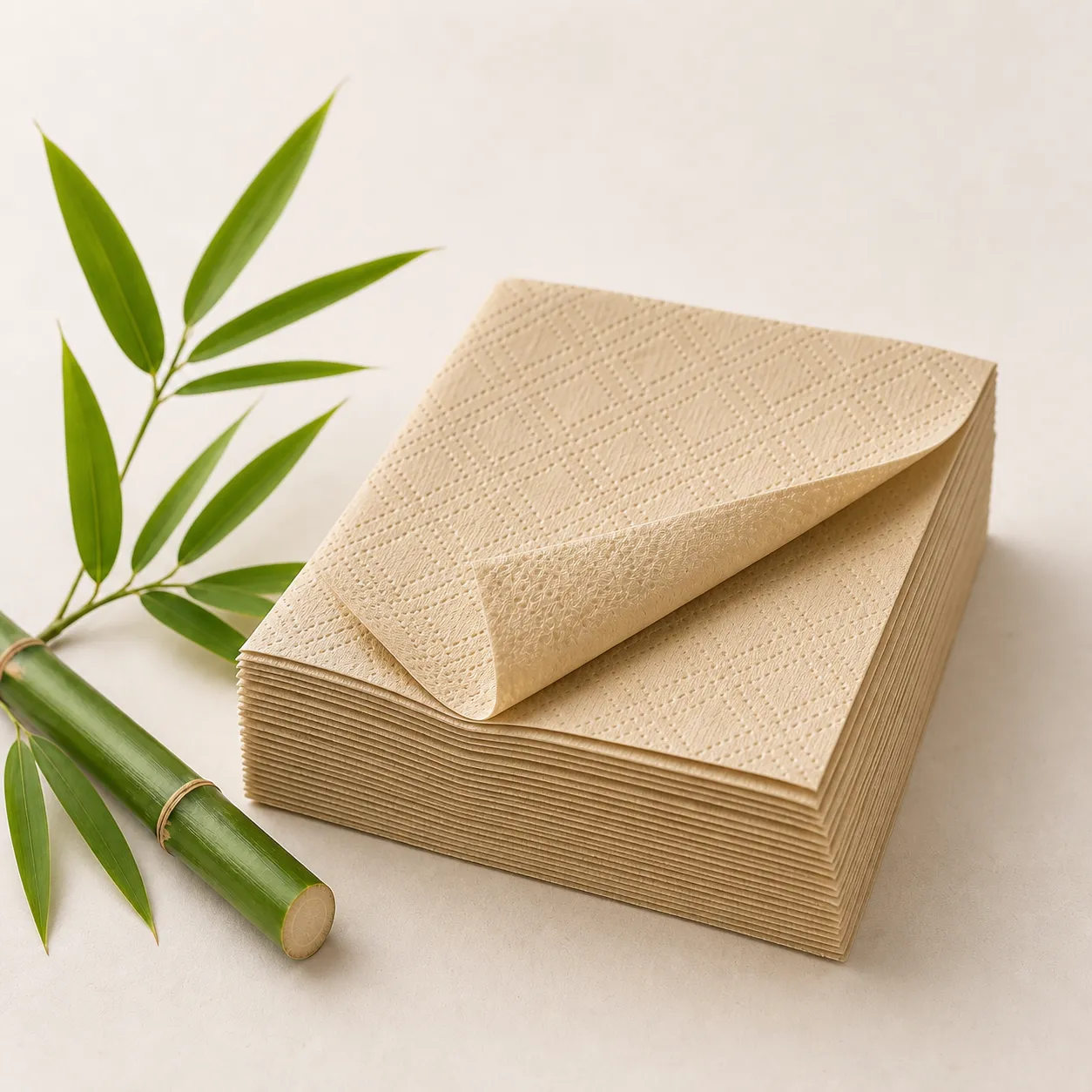 Bamboo Paper Napkins for Hospitality and Foodservice