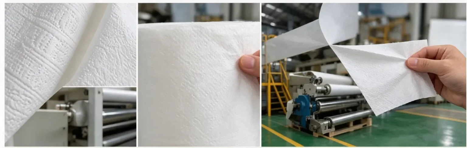 Tissue jumbo roll quality and consistency checks